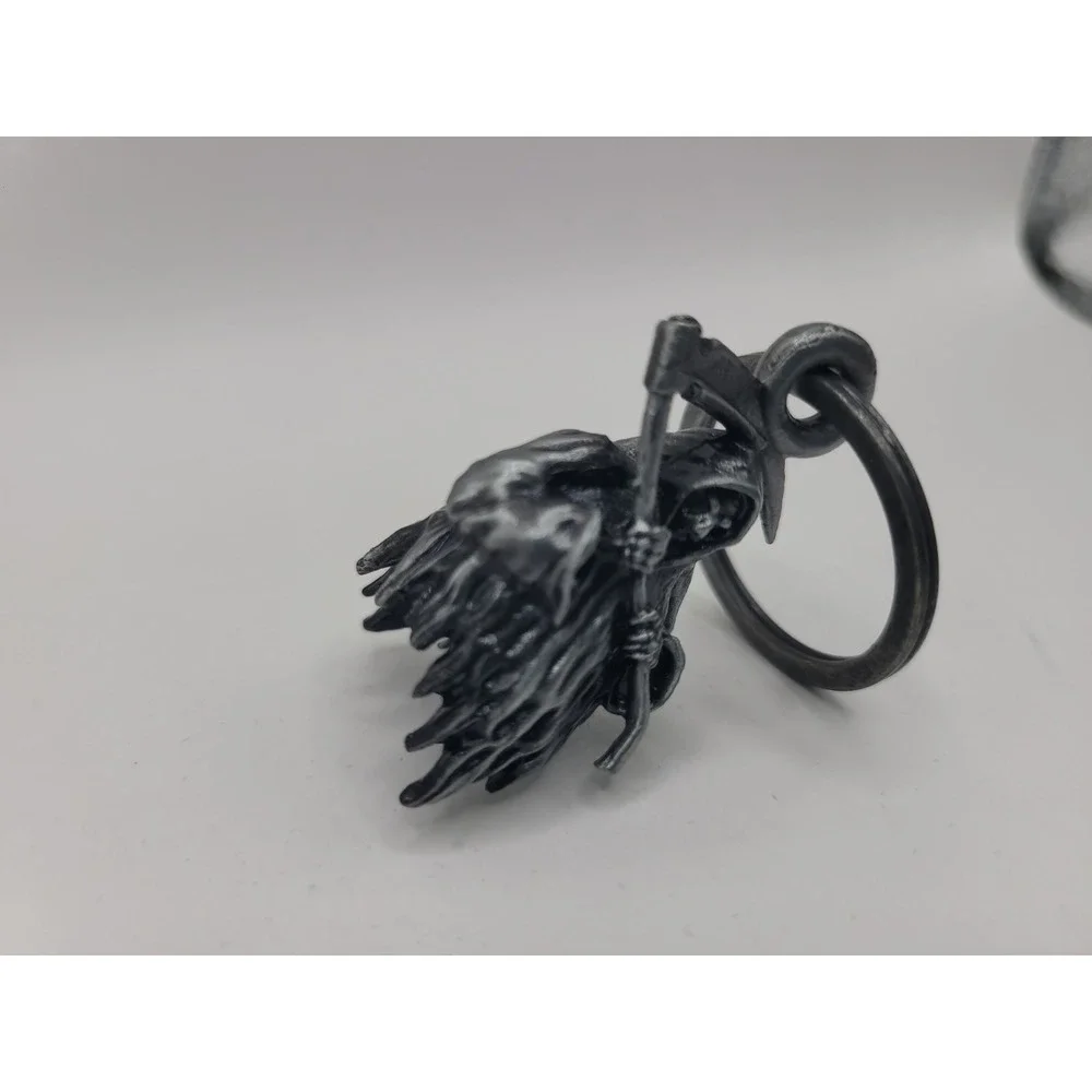 Grim Reaper Skull Scythe Gothic Biker Skeleton Death ToneMotorcycle Bell